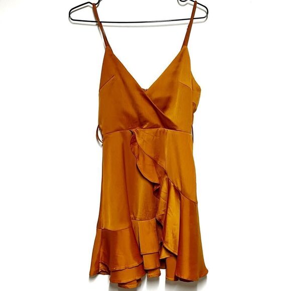 Here Comes The Sun
KHANDI FLOWY DATE NIGHT DRESS COPPER ORANGE Sz XS/6 - Picture 8 of 11